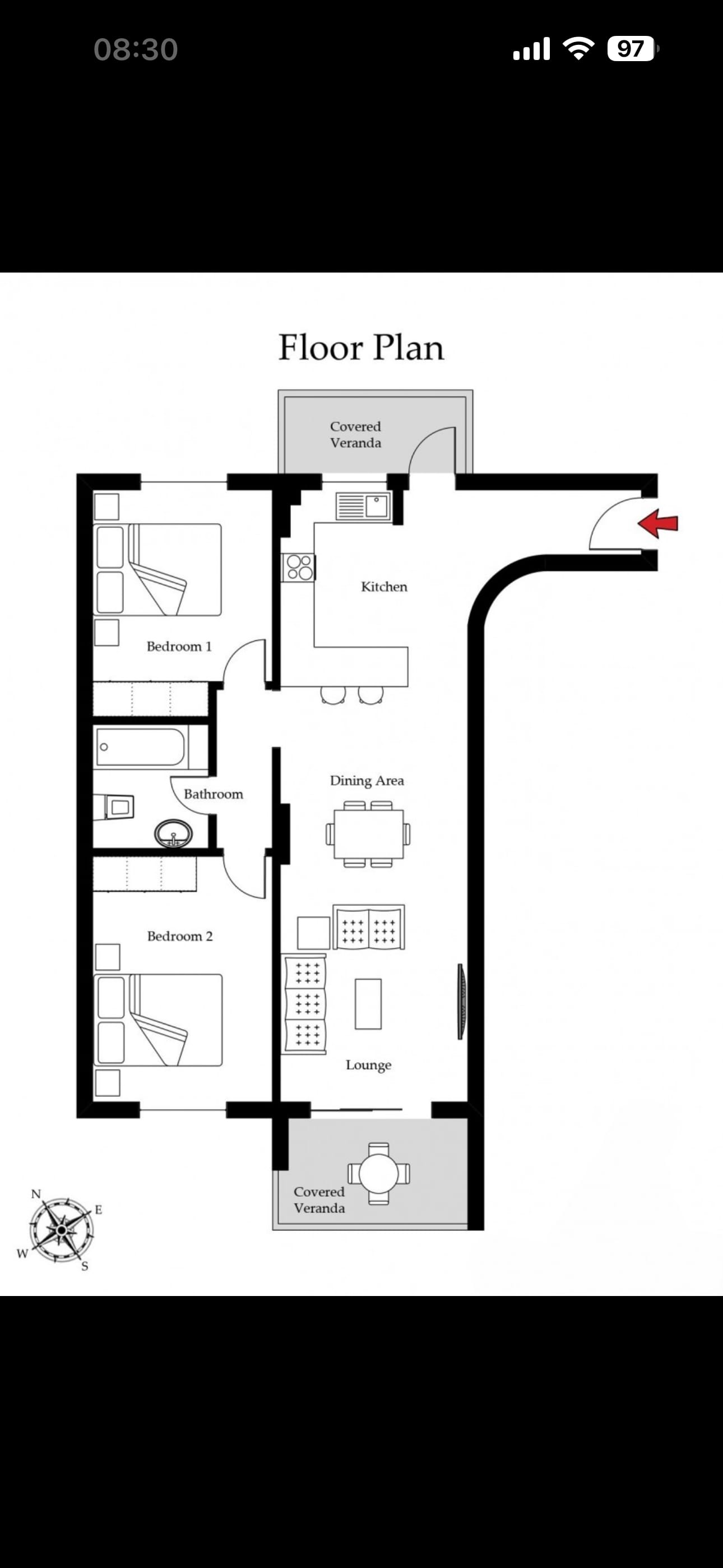 2 bedroom apartment for rent